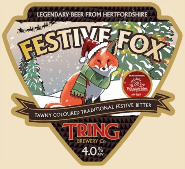 Festive fox 4.0%, Tring Brewery, England