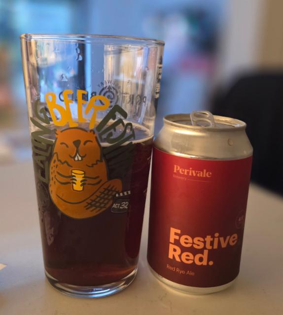 Festive Red 4.5%, Perivale Brewery, England