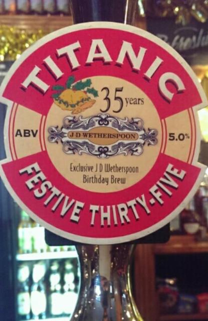 Festive Thirty-Five 5.0%, Titanic Brewery, England