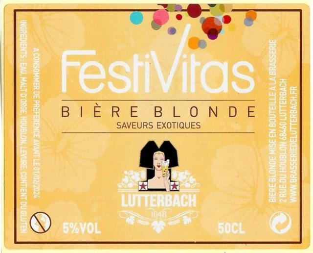 Festivitas 5.0%, Brasserie De Lutterbach, France