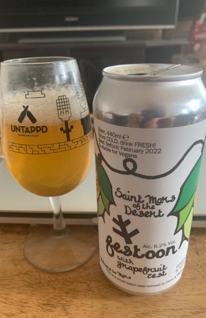 Festoon with grapefruit zest 6.0%, Saint Mars of the Desert, England