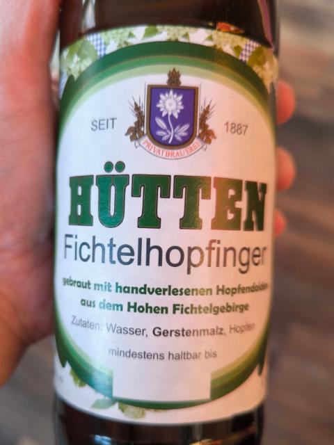 Fichtelhopfinger 5.0%, Brauerei Hütten, Germany