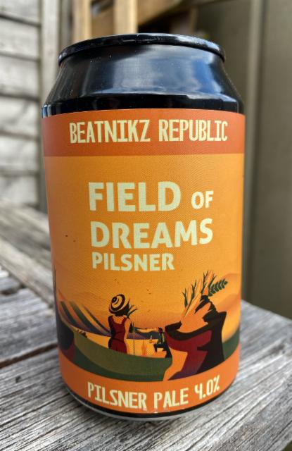 Field of Dreams Pilsner 4.0%, Beatnikz Republic Brewing Co., England