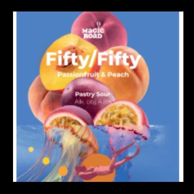 Fifty/Fifty - Passionfruit & Peach 4.8%, Magic Road, Poland