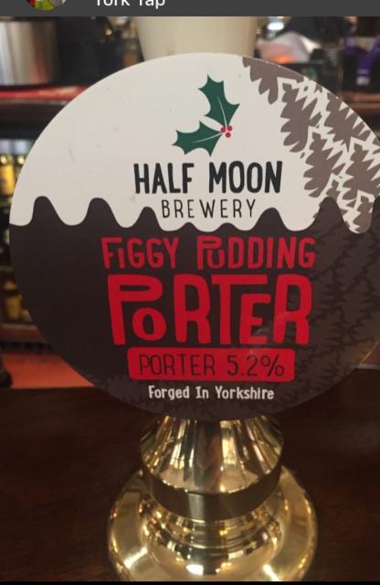Figgy Pudding Porter 5.2%, Half Moon Brewery, England