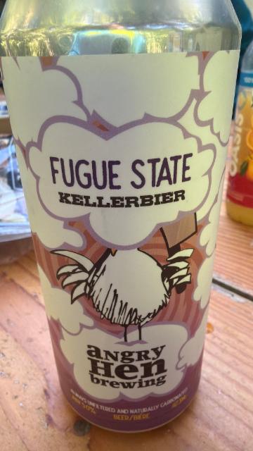Fugue State Kellerbier 5.0%, Angry hen brewing, Canada