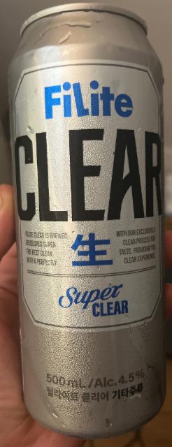 Filite clear 4.5%, HiteJinro, South Korea