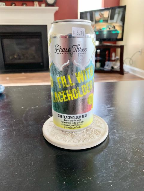 Placeholder Text 7.8%, Phase Three Brewing, United States