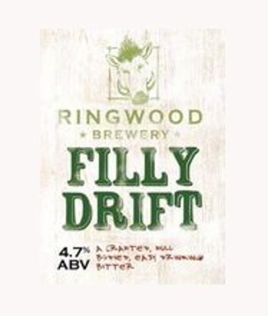 Filly Drift 4.7%, Ringwood Brewery (Marston's Brewery), England