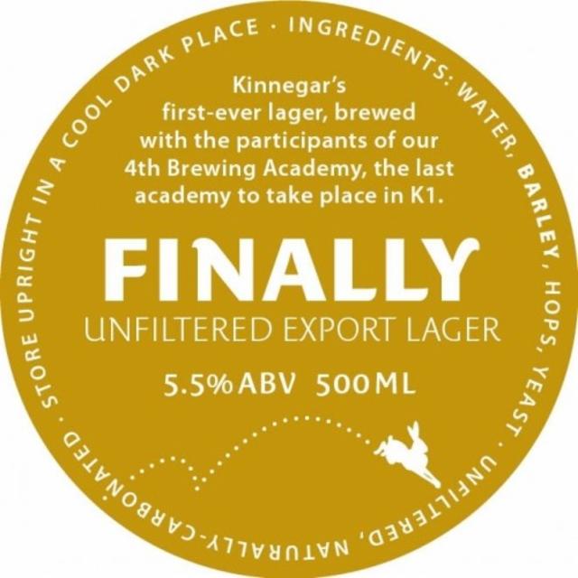 Finally 5.5%, Kinnegar Brewing, Ireland