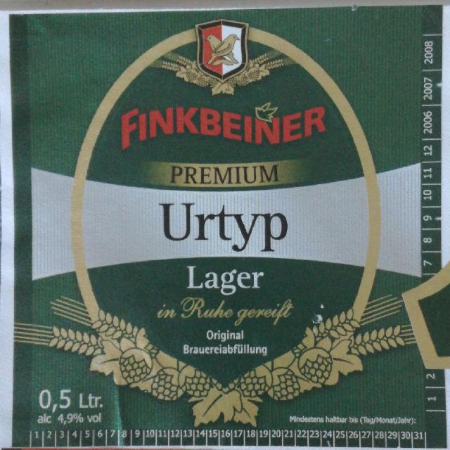 Urtyp Lager 4.9%, Finkbeiner Getränke GmbH & Co.KG, Germany
