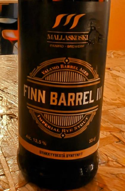 Finn Barrel III 13.5%, Mallaskosken Panimo, Finland