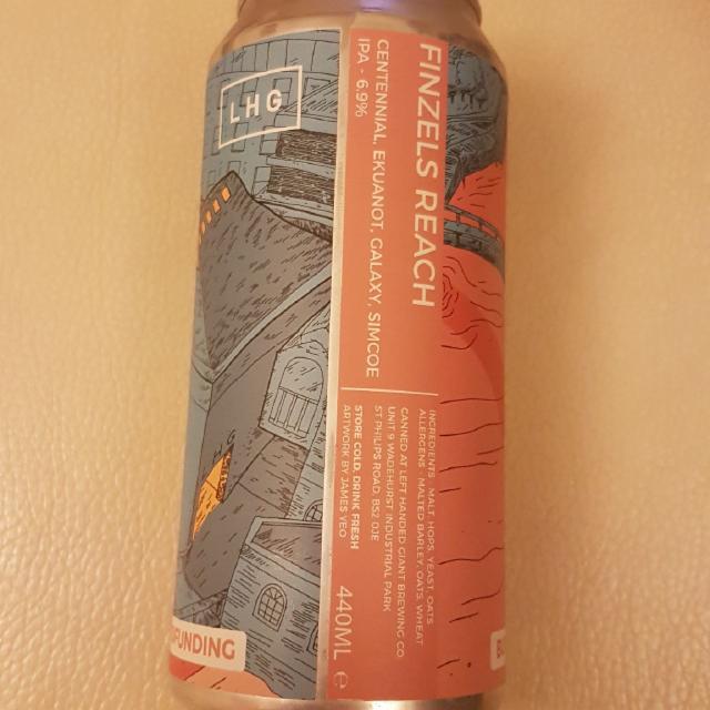 Finzels Reach 6.9%, Left Handed Giant Brewing, England