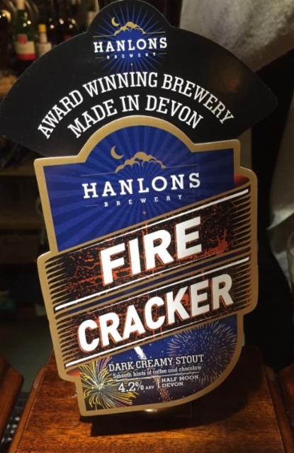 Fire Cracker 4.2%, Hanlons Brewery, England