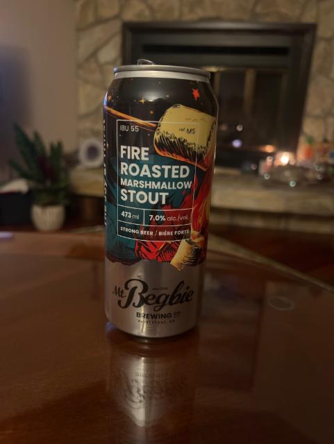 Fire Roasted Marshmallow stout 7.0%, Mt. Begbie Brewing Company, Canada