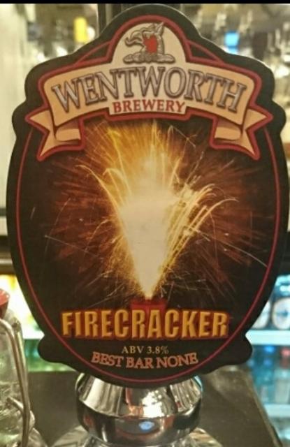 Firecracker 3.8%, Wentworth Brewery, England