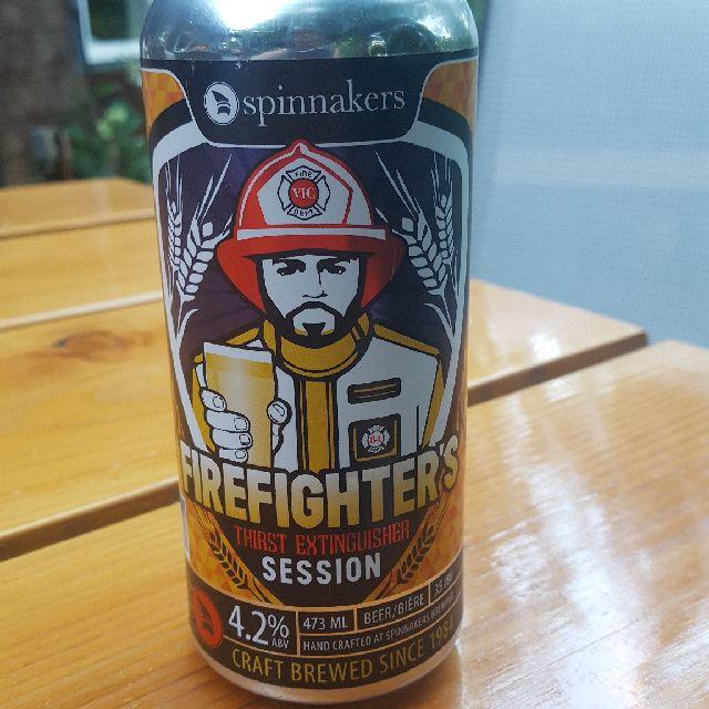 Firefighter's Thirst Extinguisher Session 4.2%, Spinnakers Brewpub, Canada