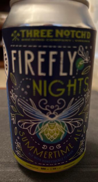 Firefly Nights Summertime Ale, Three Notch'd Brewing Company