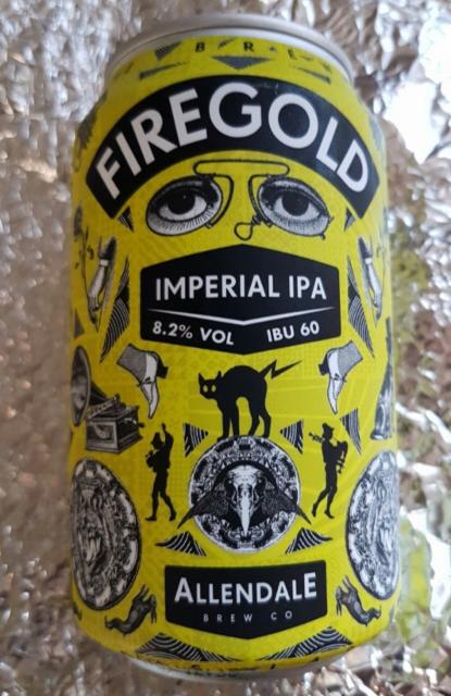 Firegold 8.2%, Allendale Brewery, England