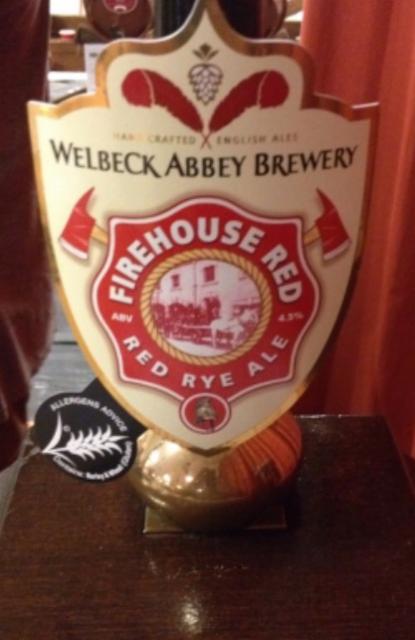 Firehouse Red 4.5%, Welbeck Abbey Brewery, England