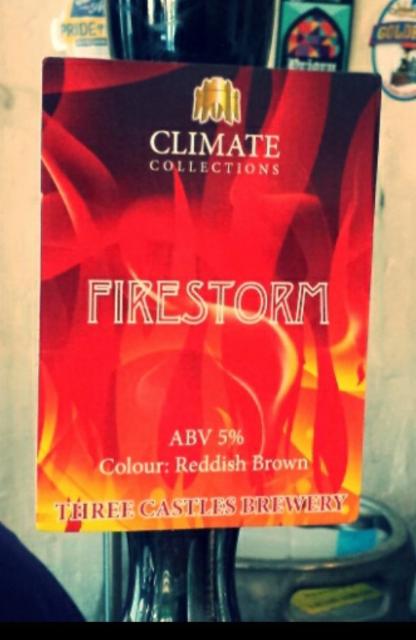 Firestorm 3.8%, Three Castles Brewery, England