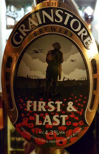 First & Last 4.3%, Grainstore Brewery, England