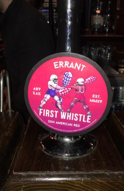 First Whistle 5.6%, Errant Brewery, England