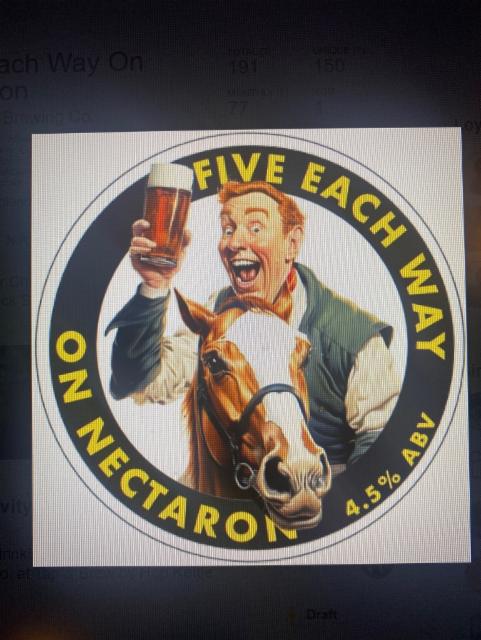 Five Each Way On Nectaron 6.5%, Hop Kettle Brewery, England