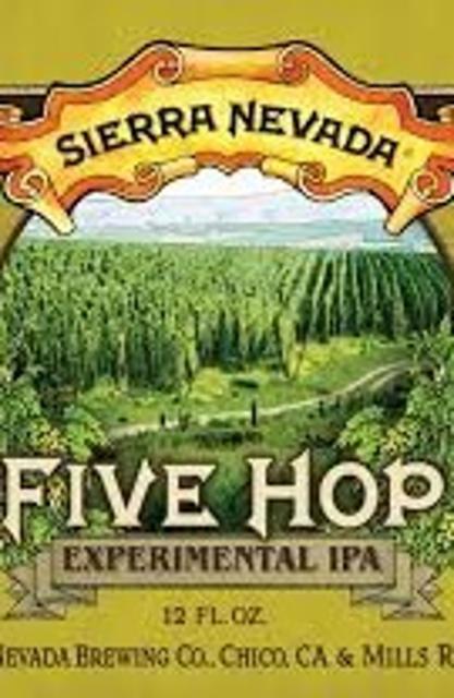 Five Hop Experimental IPA 5.8%, Sierra Nevada Brewing Company, United States