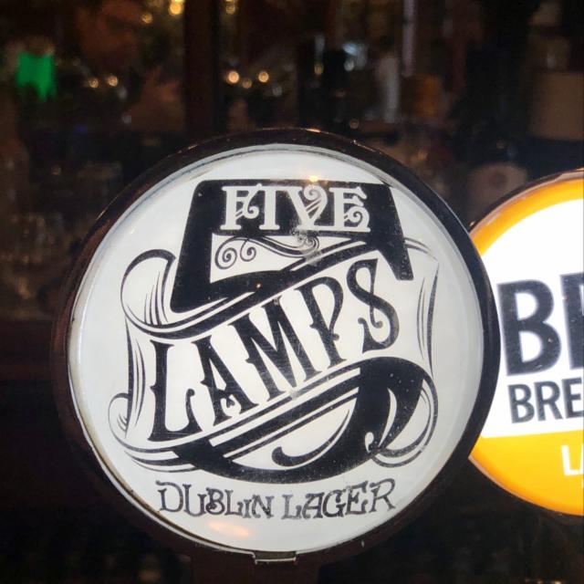 Dublin Lager 4.2%, 5 Lamps Brewery, Ireland