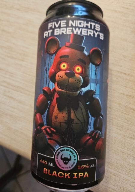 five nights at brewery's, Game Over Brewing Co.