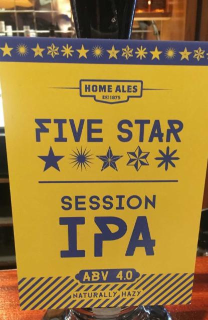 Five Star Session IPA 4.0%, Home Ales, England