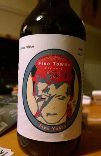 Five Years 7.0%, Five Towns Brewery, England
