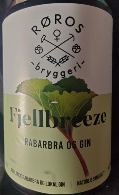 Fjellbreeze Rabarbra och gin, Roros Bryggeri Og Mineralvannsfabrikk