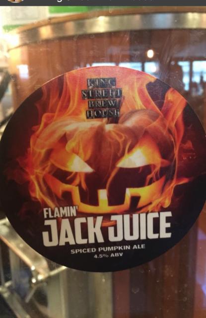 Flamin' Jack Juice 4.2%, King St Brew House, England