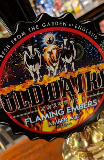 Flaming Embers 4.0%, Old Dairy Brewery, England