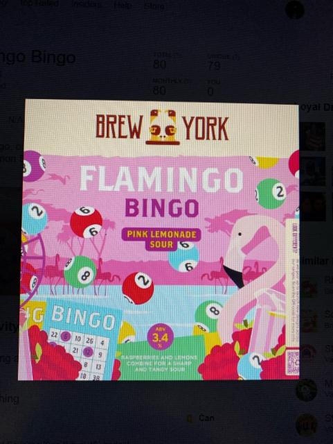 Flamingo Bingo 3.4%, Brew York, England