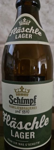 Fläschle Lager, Kronenbrauerei Schimpf