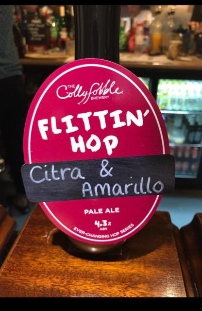 Flittin' Hop Citra & Amarillo 4.3%, The Collyfobble Brewery, England