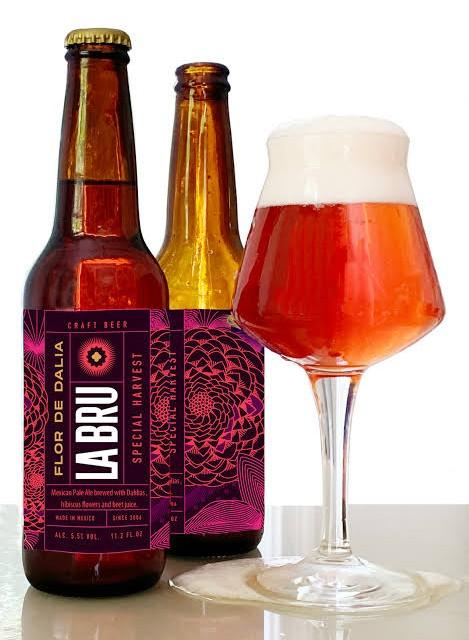 Flor de dalia 5.5%, Cerveceria la bru, Mexico