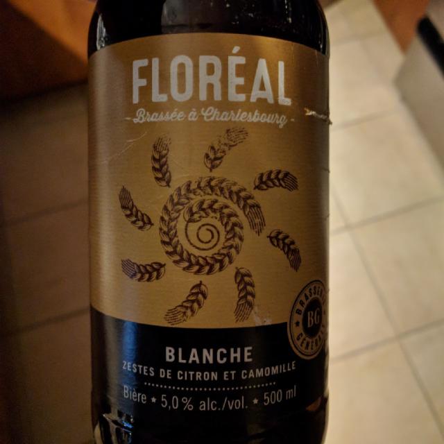 Floréal 5.0%, BG Brasserie Urbaine, Canada
