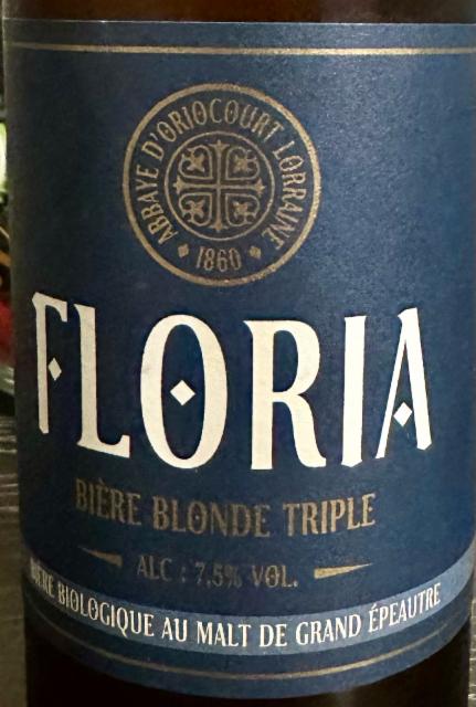 Floria Triple 7.5%, Abbaye d'Oriocourt, France