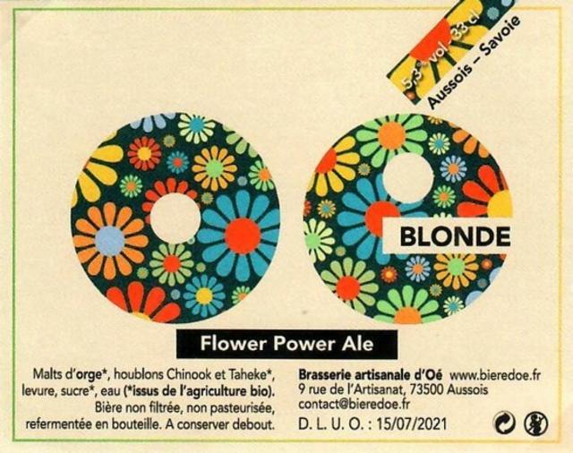 Flower Power Ale, Brasserie Artisanale D'Oé