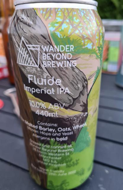 fluide imperial ipa 10.0%, Wander Beyond Brewing, England