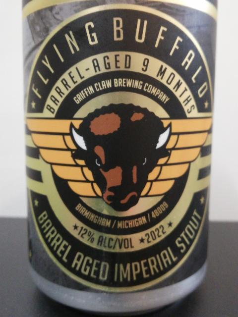 Flying Buffalo Barrel Aged Imperial Stout (2022) 12.0%, Griffin Claw Brewing Company, United States