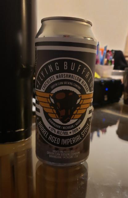 Flying Buffalo Chocolate Marshmallow Almond (2019) 12.0%, Griffin Claw Brewing Company, United States