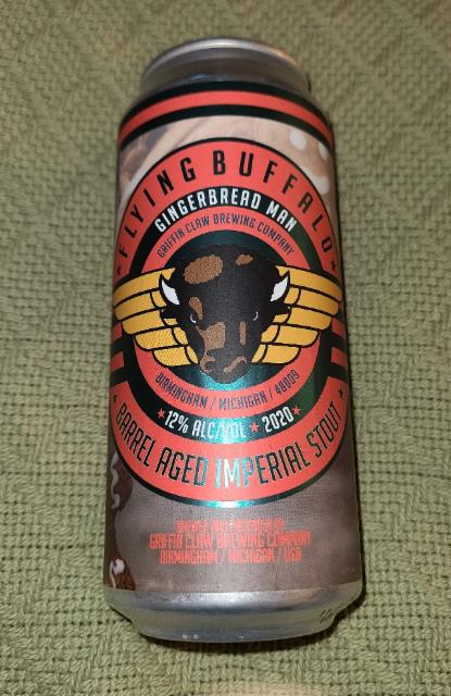 Flying Buffalo Gingerbread Man (2020) 12.0%, Griffin Claw Brewing Company, United States