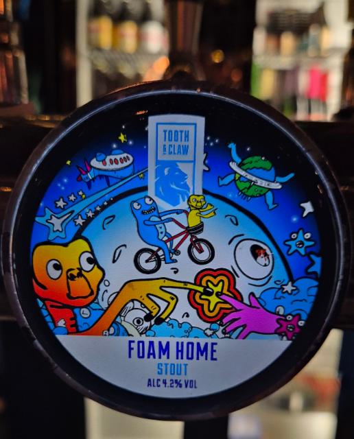 Foam Home 4.2%, Tooth & Claw Brewing, England