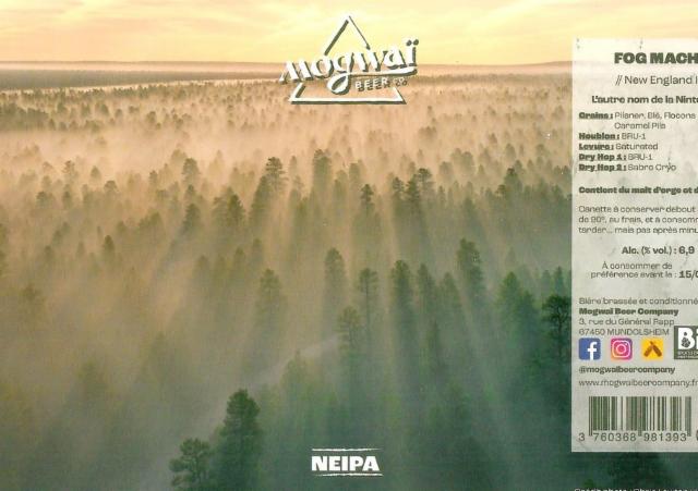 Fog Machine 6.9%, Mogwaï Beer Company, France