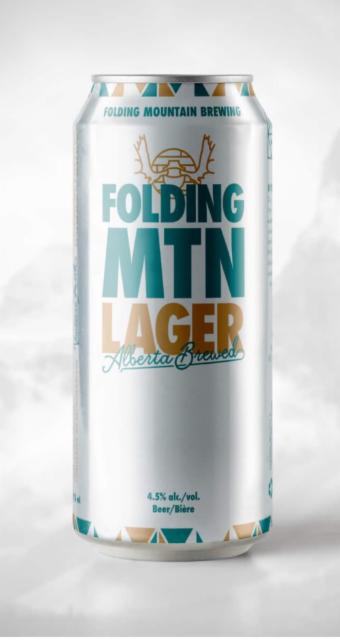 Folding Mountain MTN Lager 4.5%, Folding mountain brewing, Canada